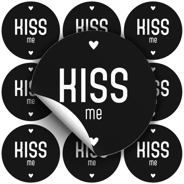 Naklejki KISS ME ozdobne 10szt.