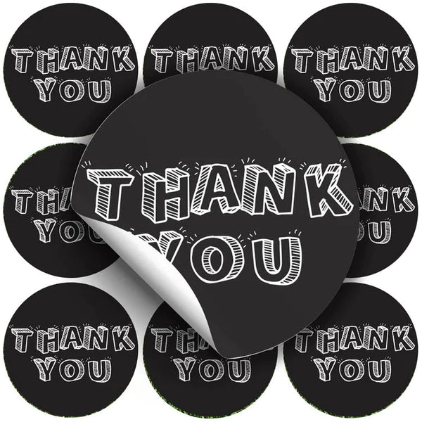 Naklejki THANK YOU ozdobne 10szt.