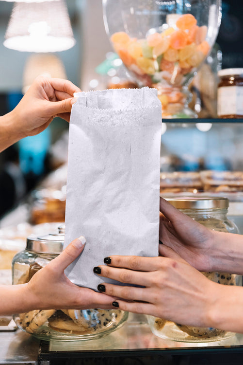 Torba fałdowa 150x290mm Biała 1000szt.