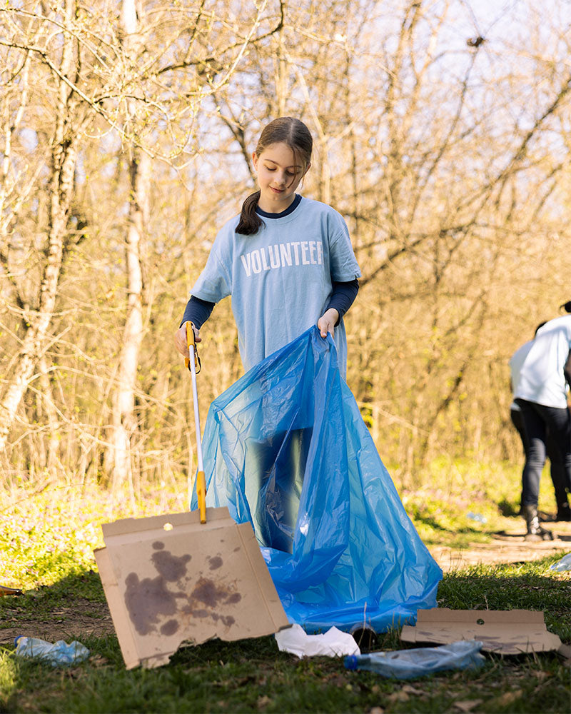 Niebieskie worki na śmieci 120 L