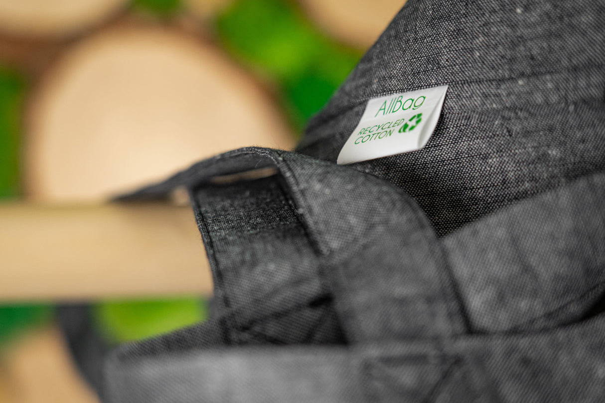 Torba bawełniana 380x420mm Szara melanżowa Uchwyt: 70cm