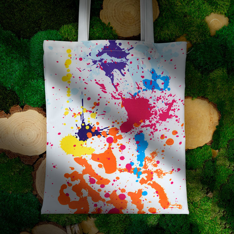 Torba bawełniana 350x450mm ROZBRYZGANA FARBA