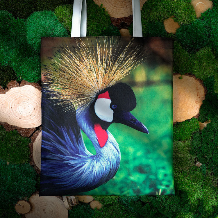 Torba bawełniana 350x450mm ŻURAW KRÓLEWSKI