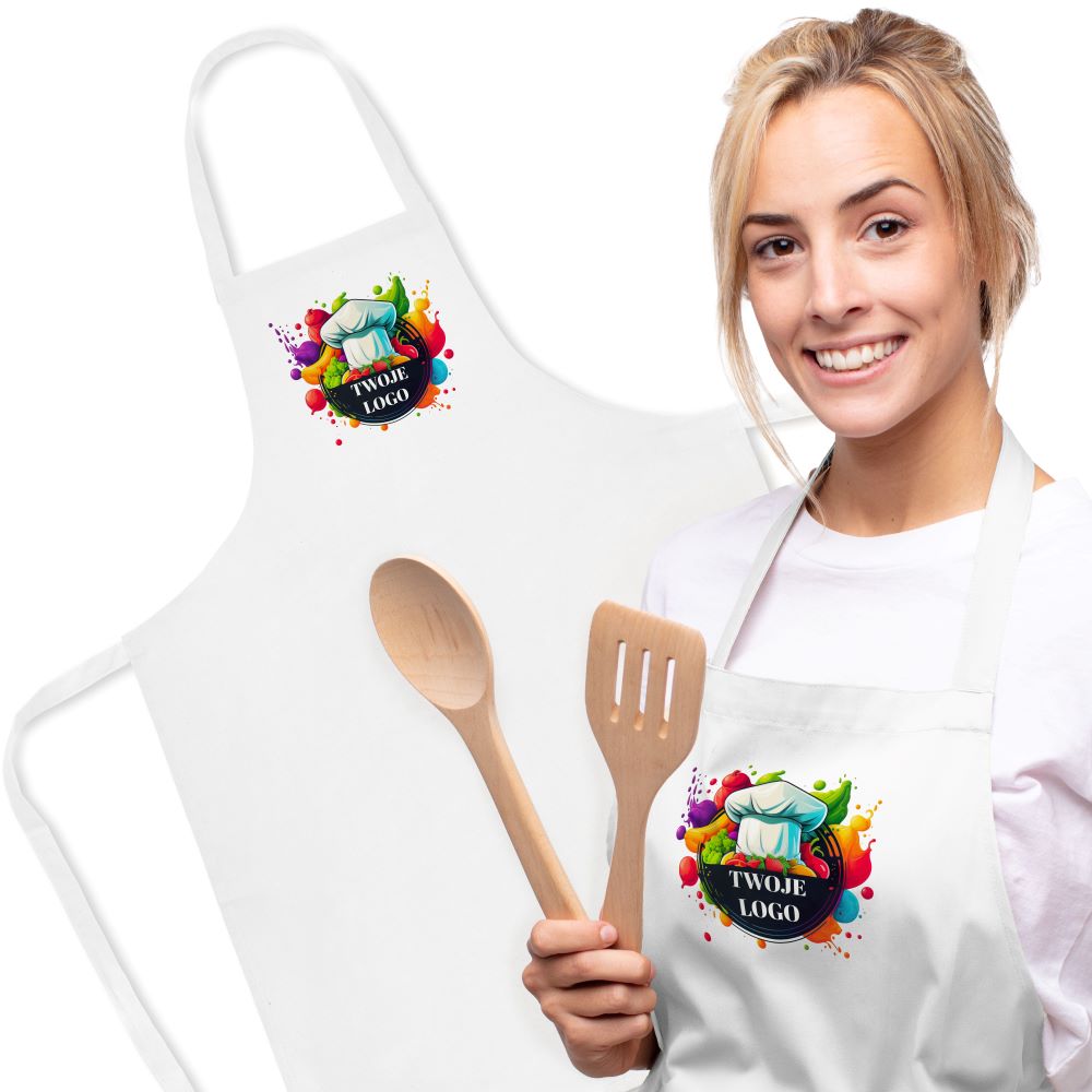 Fartuch bawełniany z nadrukiem - Nie mogę uszczęśliwić wszystkich