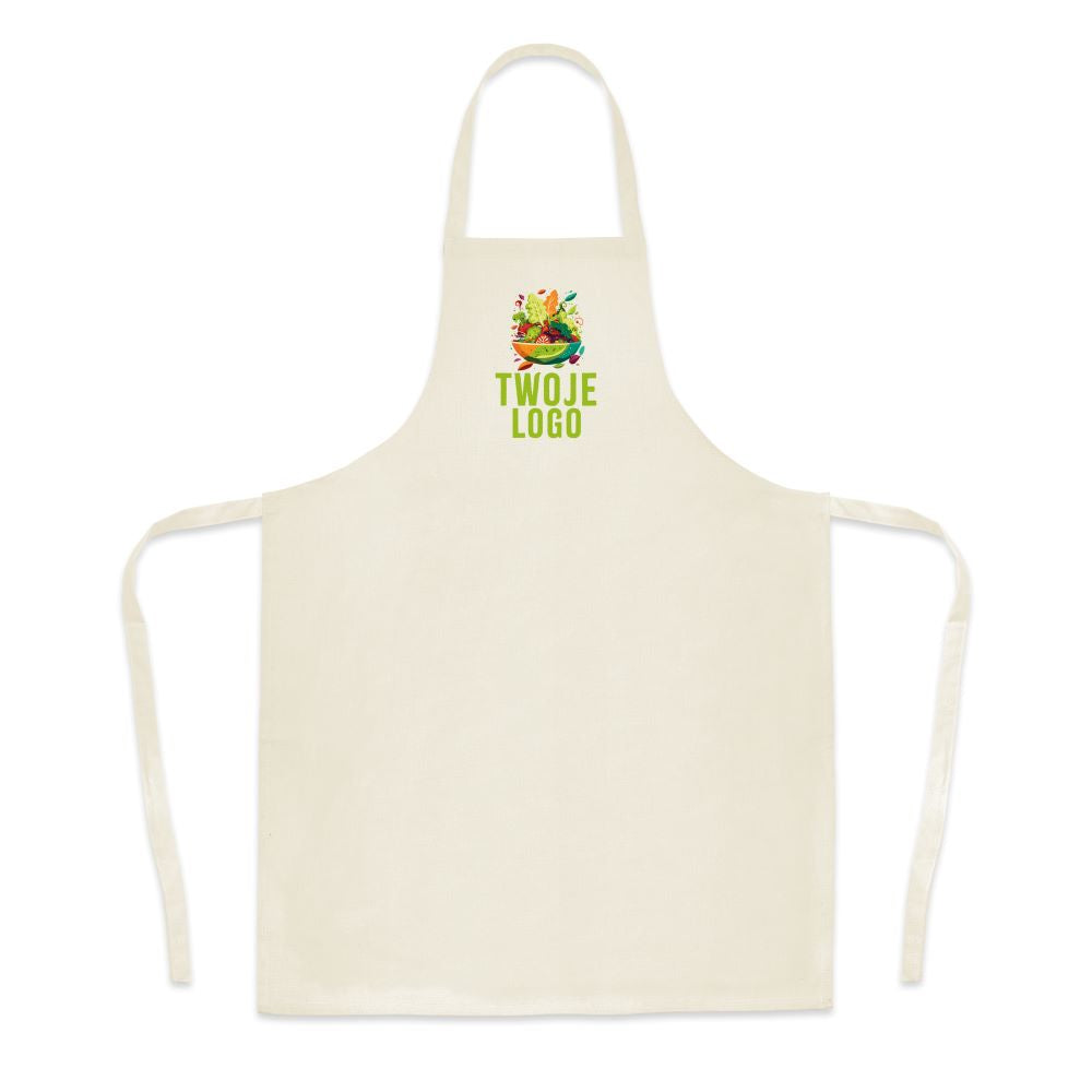 Fartuch kuchenny z własnym nadrukiem Ecru