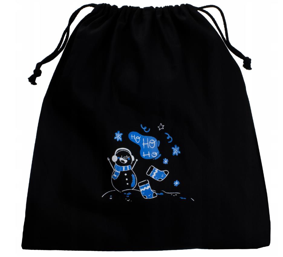 Woreczek bawełniany 25x30cm Bałwan Ho Ho