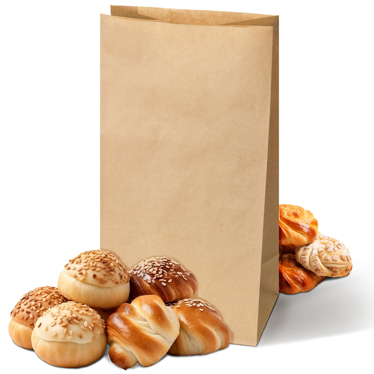 Torba papierowa klockowa 190x130x370mm Brązowa