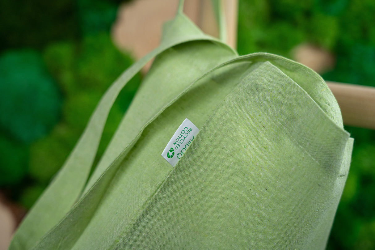 Torba bawełniana 380x420mm Zielona Uchwyt: 70cm