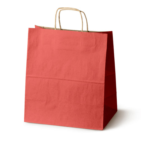Torba Papierowa z Uchwytem Skręcanym 300x170x340mm Czerwona Brązowy