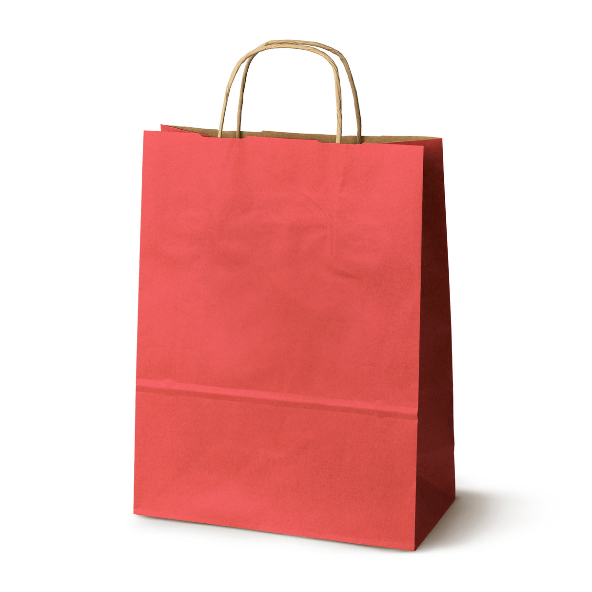 Torba Papierowa z Uchwytem Skręcanym 240x100x320mm Czerwona Brązowy