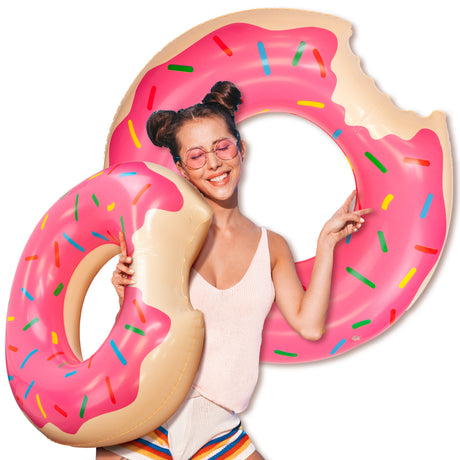 Koło do Pływania Donut Różowe