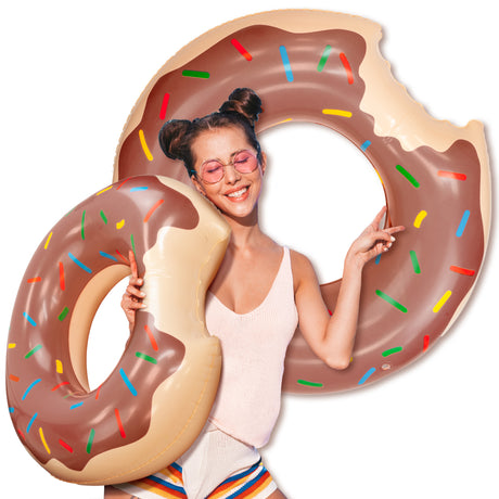 Koło do Pływania Donut Brązowe