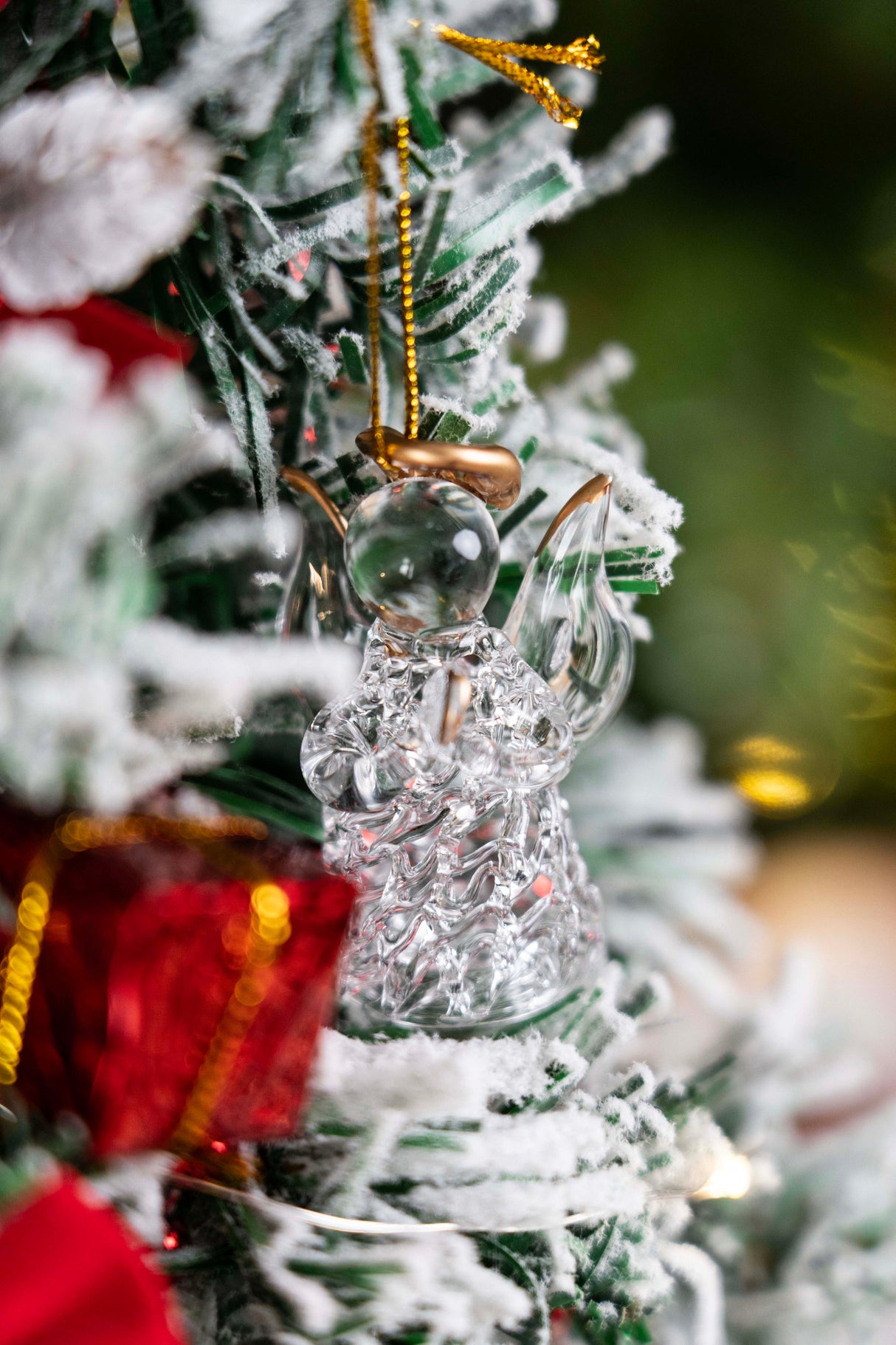 Kryształowe Aniołki na choinkę 6 szt.