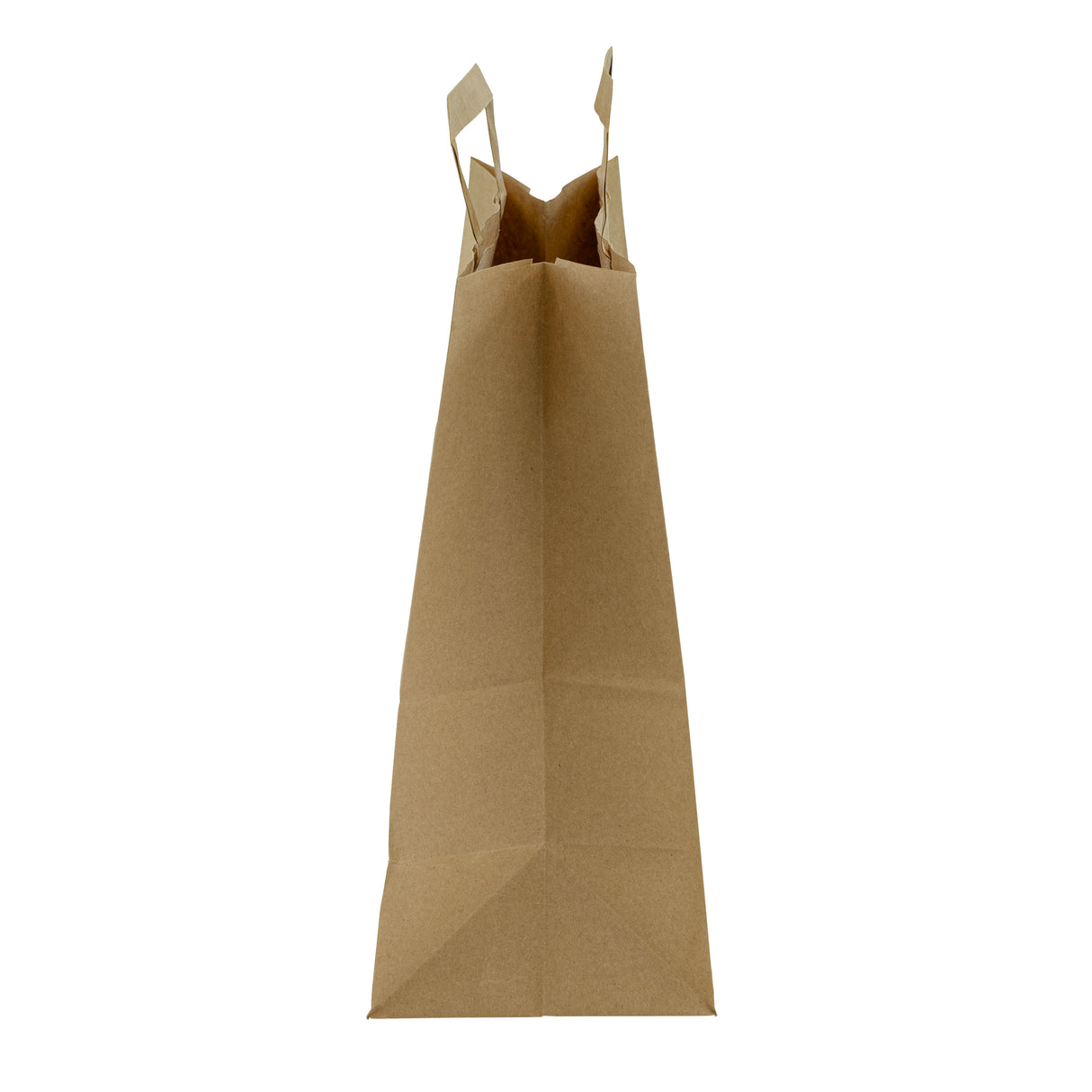 Torba papierowa z uchwytem płaskim 260x140x300mm Brązowa