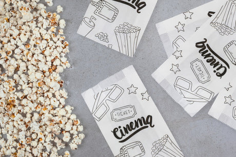 Torba fałdowa 120x210mm z nadrukiem Cinema 100szt.