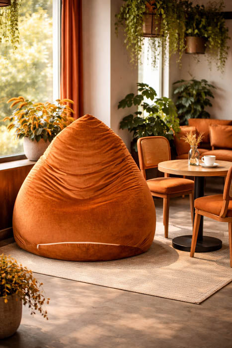 Pufa Sako XXL - POMARAŃCZOWY