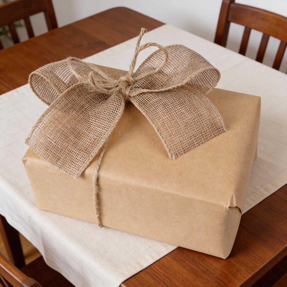Naturalna jutowa wstążka dekoracyjna 10M