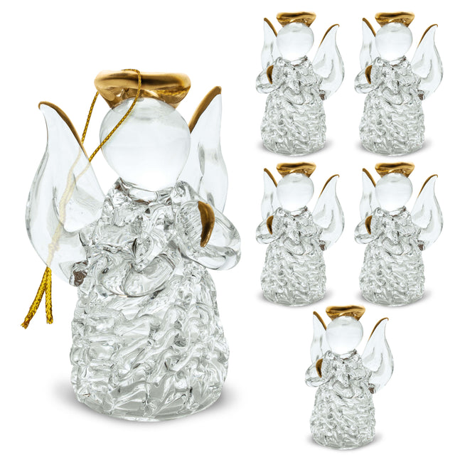 Kryształowe Aniołki na choinkę 6 szt.