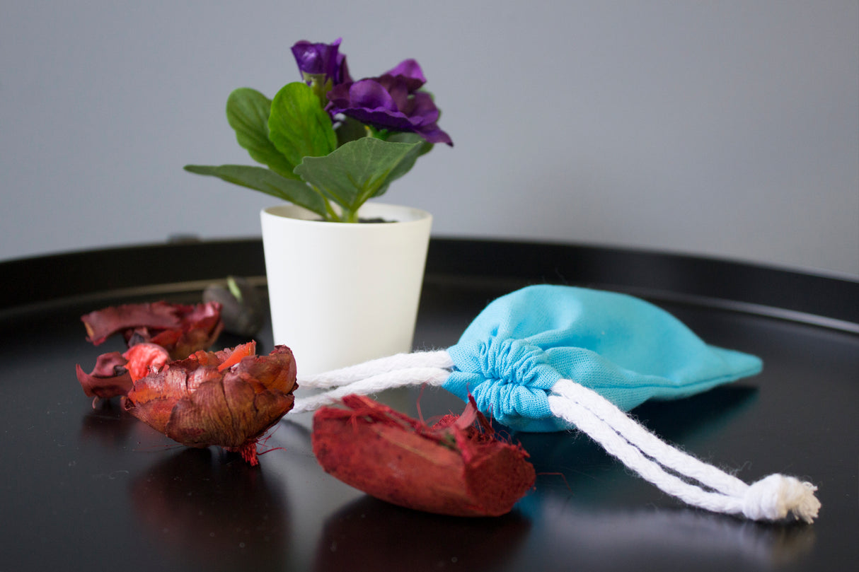 Worek bawełniany 10x15 cm 135 g/m2 niebieski