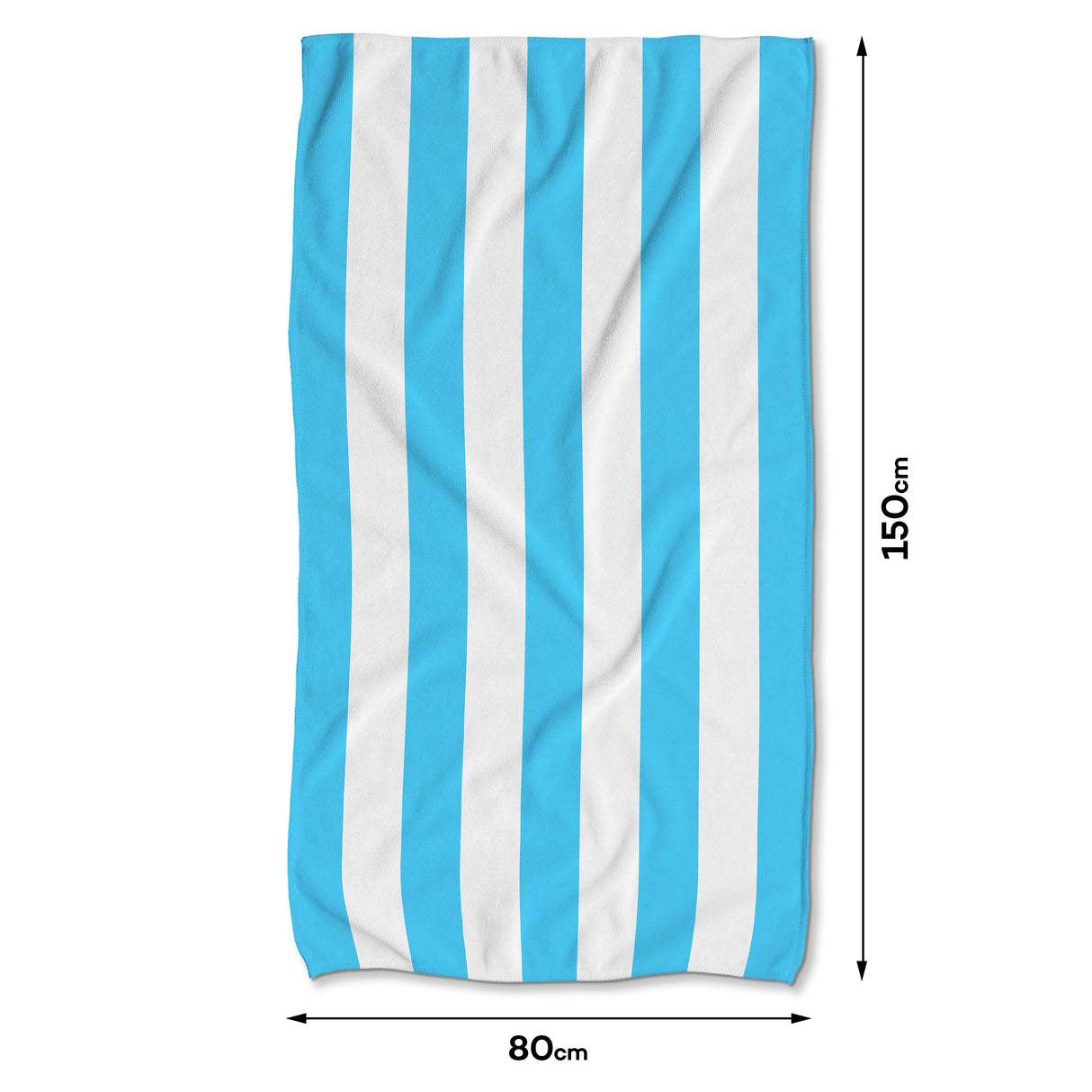 Szybkoschnący Ręcznik Plażowy 150x80 cm KOLOROWE PASKI