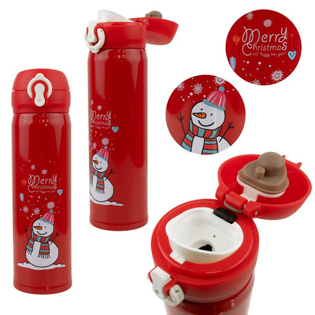 Termos czerwony Bałwan 500ml