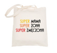 Torba bawełniana 38x42 cm 140 g/m2 - Super Mama