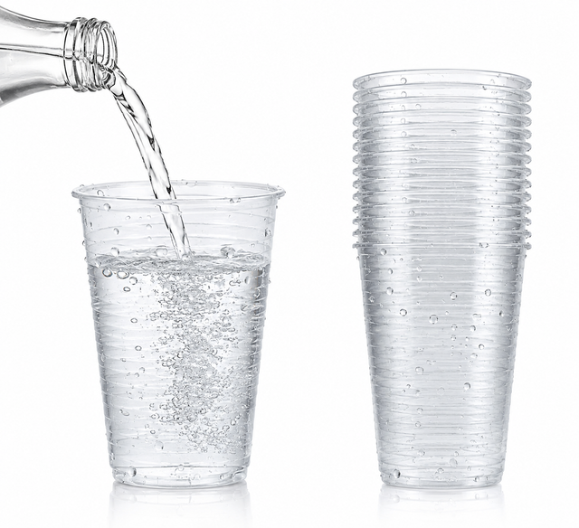 Kubek Plastikowy Transparenty 200ml 100szt.