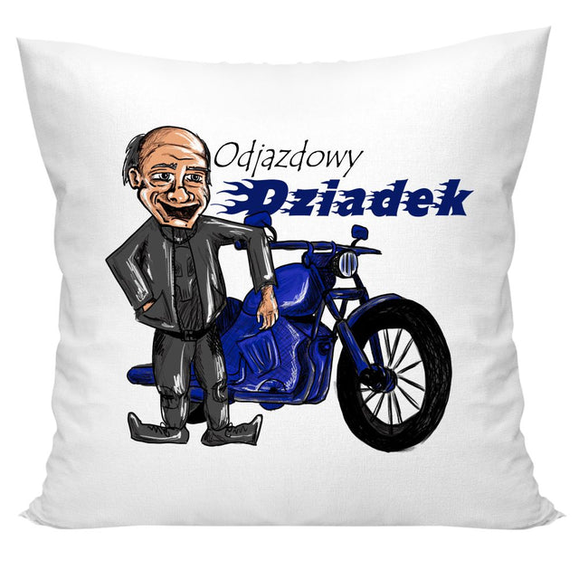Poduszka na Dzień Dziadka - Odjazdowy dziadek Prezent na Dzień Dziadka
