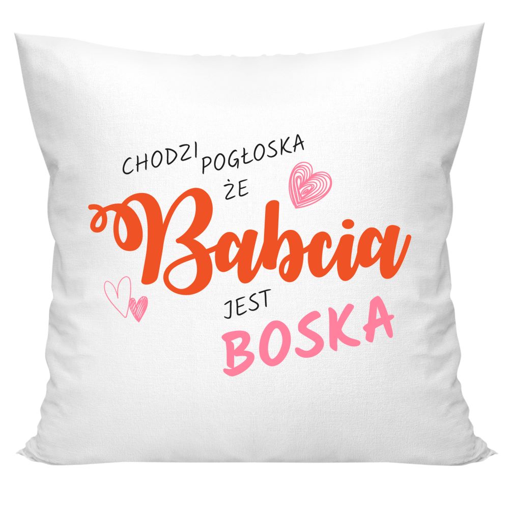 Poduszka na Dzień Babci - Babcia jest boska Prezent na Dzień Babci