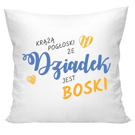 Poduszka na Dzień Dziadka - Dziadek jest boski Prezent na Dzień Dziadka