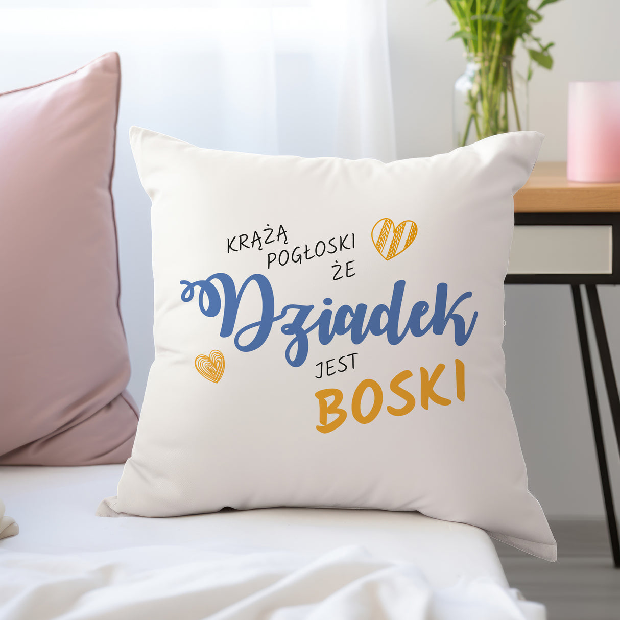 Poduszka na Dzień Dziadka - Dziadek jest boski Prezent na Dzień Dziadka