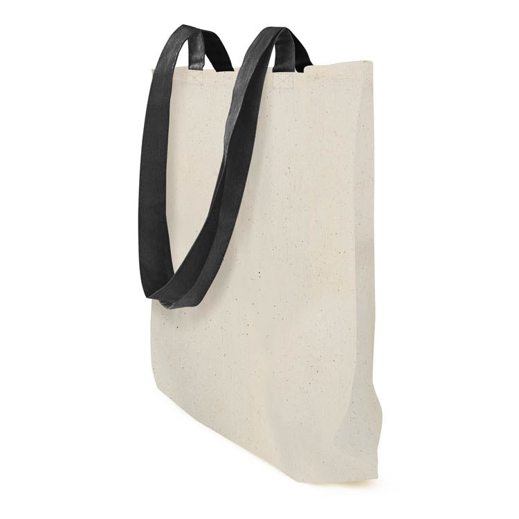 Torba bawełniana uchwyt CZARNY 38x42cm 220g/m2