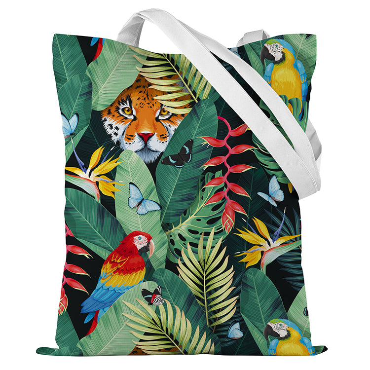 Torba bawełniana TYGRYS LIŚCIE 35x45cm