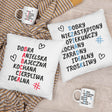 Zestaw Poduszka Kubek Krzyżówka Prezent na Dzień Babci i Dziadka