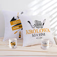 Zestaw Poduszka Kubek Królowa Kuchni i Dziadek Jedyny w swoim Rodzaju Prezent na Dzień Babci i Dziadka