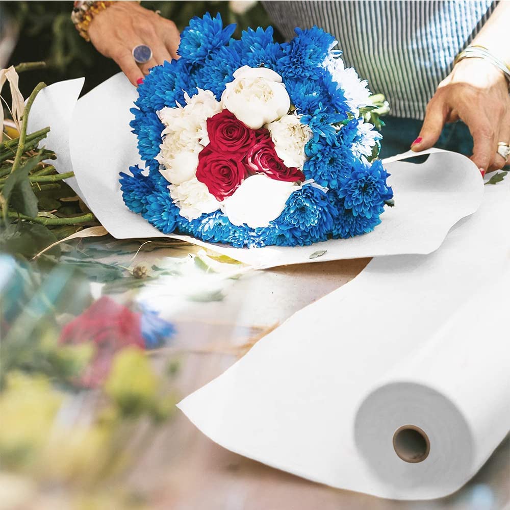 Papier pakowy KRAFT do prezentów i paczek 55cm/100m BIAŁY
