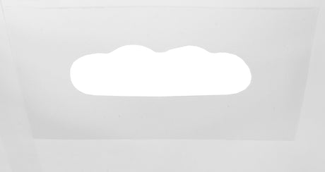 Torba papierowa fałdowa - BIAŁA - 220x80x325mm - z wyciętym uchwytem (25 szt.)