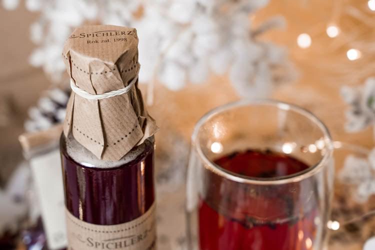 Kosz prezentowy SYROP HERBATA POMARAŃCZA