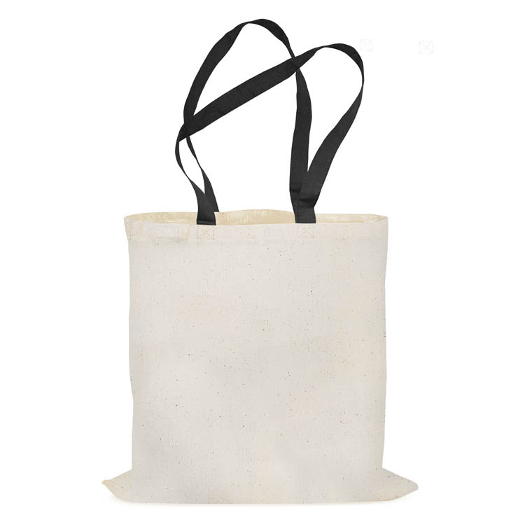 Torba bawełniana uchwyt CZARNY 38x42cm 220g/m2