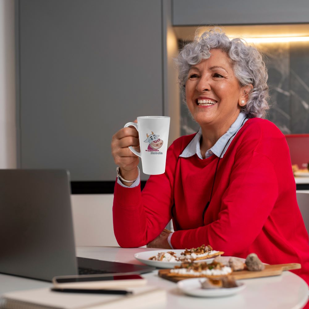 Zestaw Fartuch,Kubek,Poduszka Wypasiona Babcia Prezent na Dzień Babci