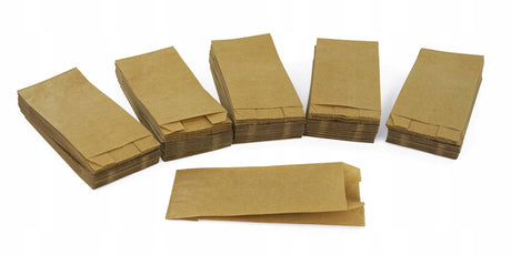 Torebka fałdowa 70x170 Brązowa 250szt.