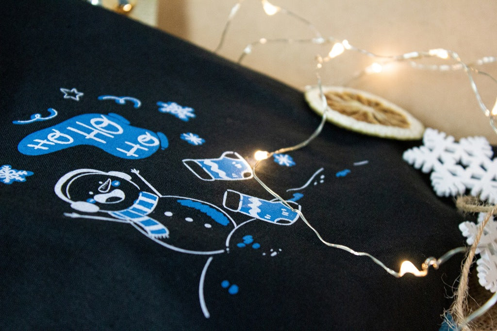 Woreczek bawełniany 25x30cm Bałwan Ho Ho