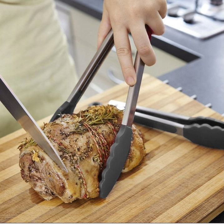 Szczypce kuchenne SILIKONOWE do grilla Uniwersalne