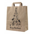 Torba papierowa świąteczna 260x140x320mm Merry Christmas Choinka