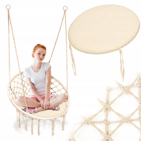 BOCIANIE GNIAZDO BOHO + PODUSZKA BAWEŁNIANA
