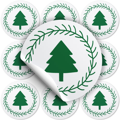 Naklejki świąteczne CHOINKA ozdobne 10szt.