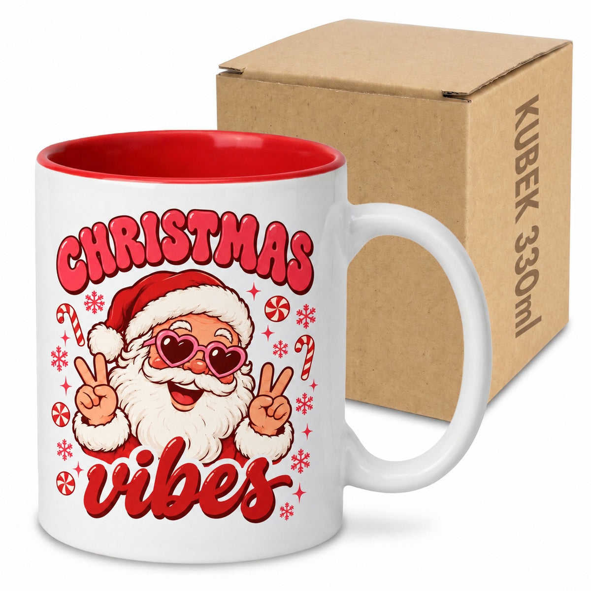 Kubek świąteczny Christmas Vibes Czerwony