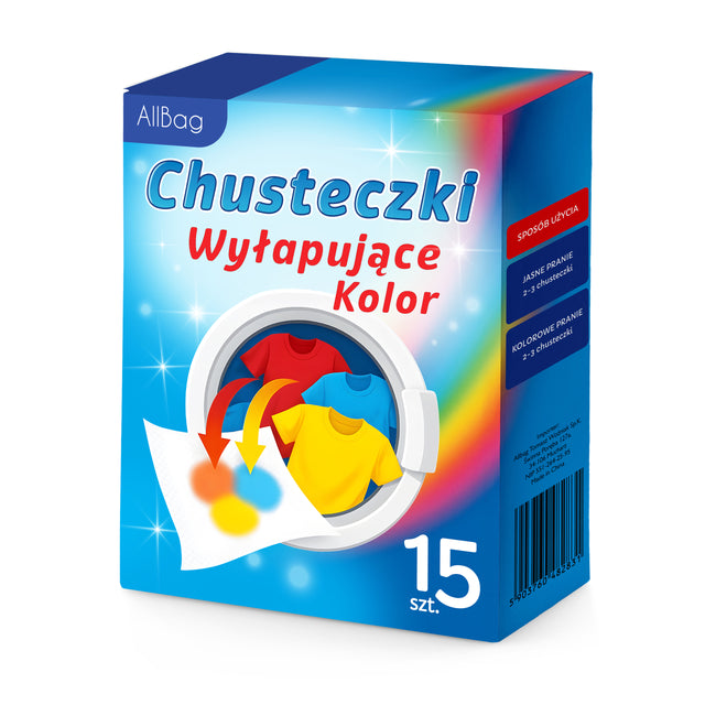 Chusteczki do prania wyłapujące kolor 15szt.