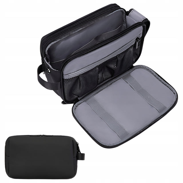 Czarna kosmetyczka podróżna męska