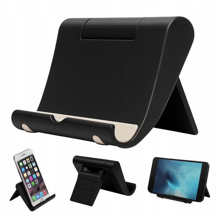 Czarny składany stojak na telefon